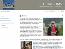 Tablet Screenshot of craigsims.ca